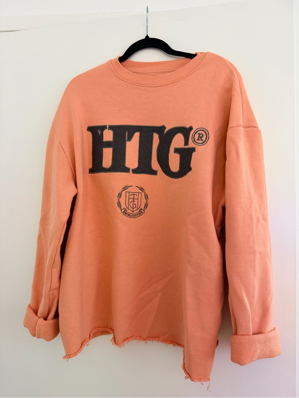Honor the Gift Crewneck Sweatshirt in Coral Peach